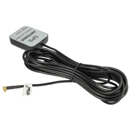 vhbw GPS Antenna Compatible with Navilock Compact Flash (BC-307) Navi with MMCX Connector - Magnetic Base, 5 m, Black