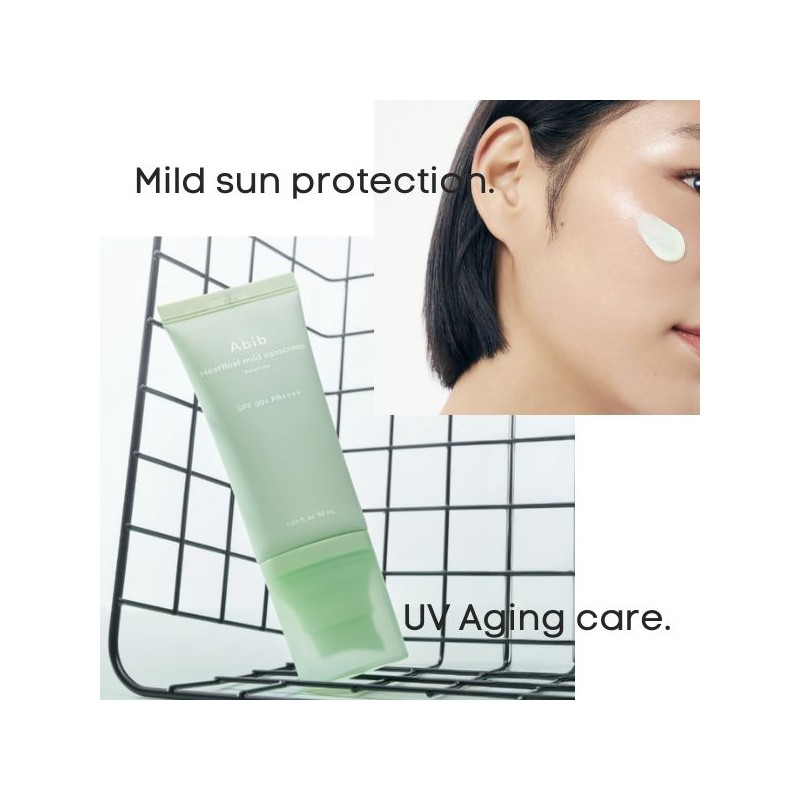 ABIB Heartleaf Mild Sunscreen Relief Tube SPF50+ PA++++ 50ml