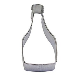 CybrTrayd R&M Champagne Bottle 4.5" Cookie Cutter, Metallic