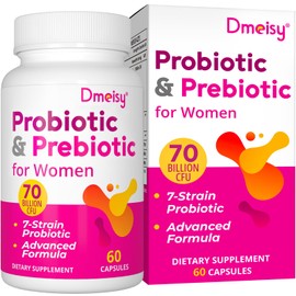 Vaginal Probiotics, 70 Billion CFU Probiotics for Women, 13-in-1 Womens Probiotic & Organic Prebiotics for Vaginal, Urinary, pH Balance, Immune, Gut & Digestive, Bloating Health - 2 Months Supply