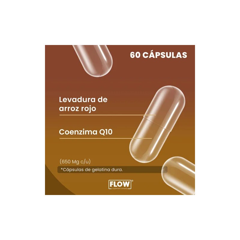 Arrozima Coenzima Q 10 Red Yeast Rice 60 Cáps Flow