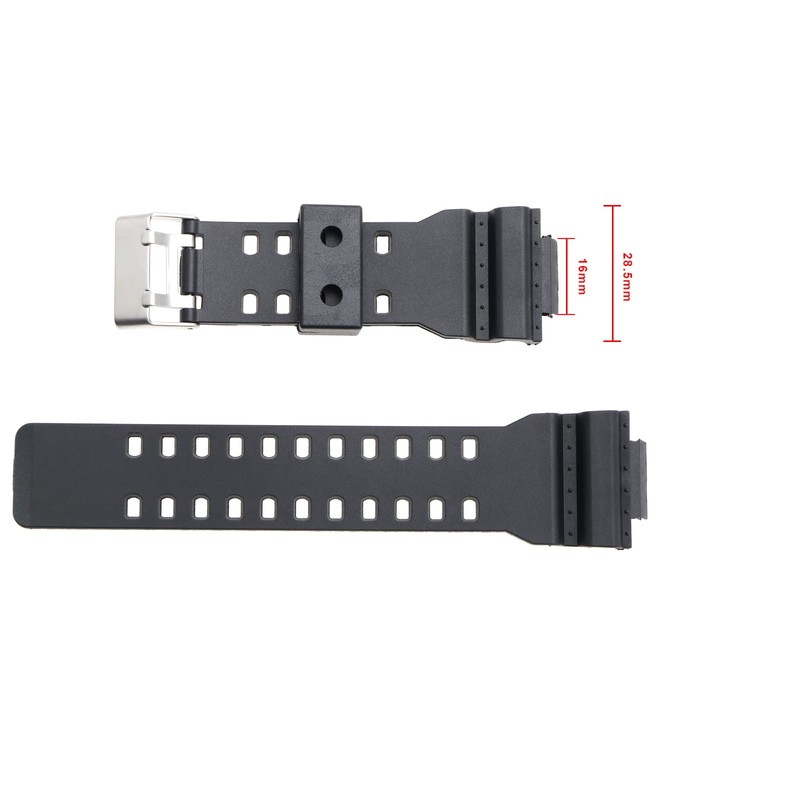 1x Für Casio G-SHOCK GA-100 G8900 Ersatz Uhrenarmband PU Gürtel