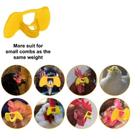 Aufind 101 Pieces Pinless Peepers with Pliers Set Chicken Glasses Poultry Blinders Chicken Spectacles Chicken Peepers Pheasant Anti-Pecking Eye Glasses Plier