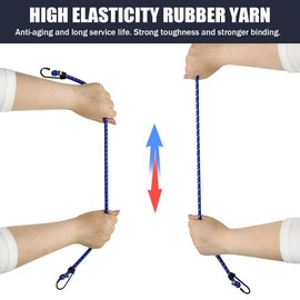 JNNJ Pack of 8 Universal Tie Down Straps Luggage Tensioner Set Luggage Straps for Attaching with Tie Down Straps Tensioning Rubber Car Transport Straps Expander Tie Down Straps for Car