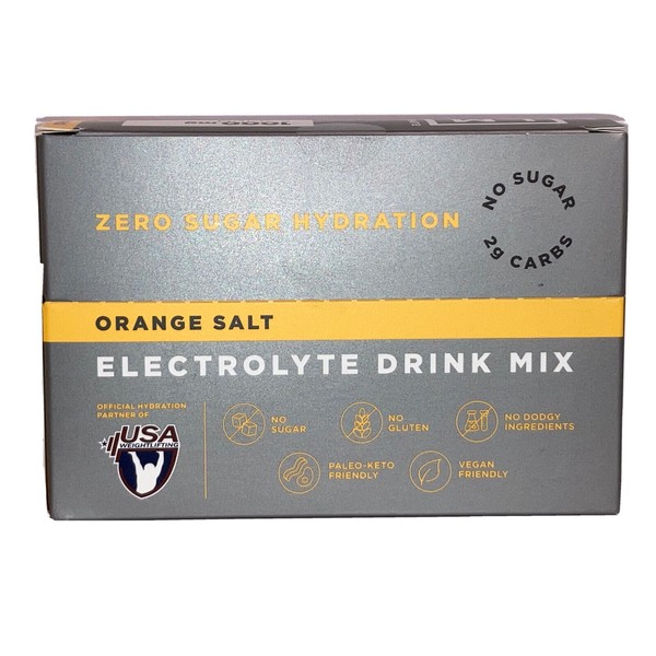 LMNT Keto Recharge ORANGE SALT Electrolyte Drink Mix. 30 Piece Box NEW Sealed