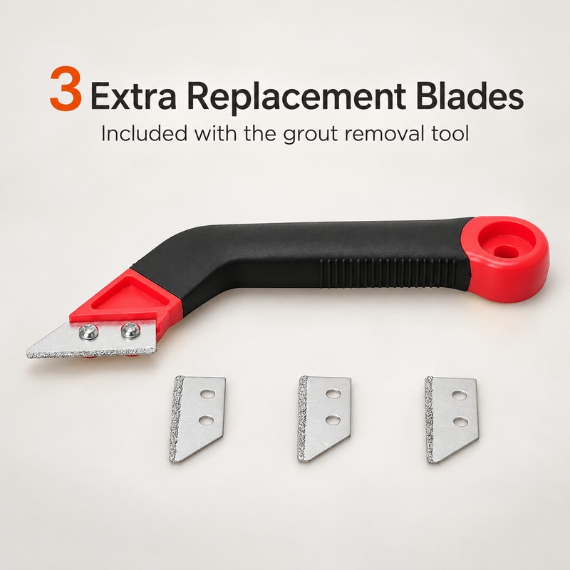 Grout Removal Tool for Tile Cleaning & Regrouting – Tungsten