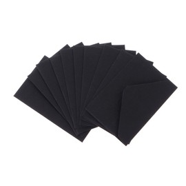 YOFO Pack of 50 Mini Kraft Envelopes for Gift Cards, Thank You, Weddings, Parties, Business Cards, Small Pieces, Classic Envelopes Black