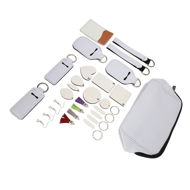 32 Pcs Sublimation Blanks Products Double Sided DIY Sublimation Heat