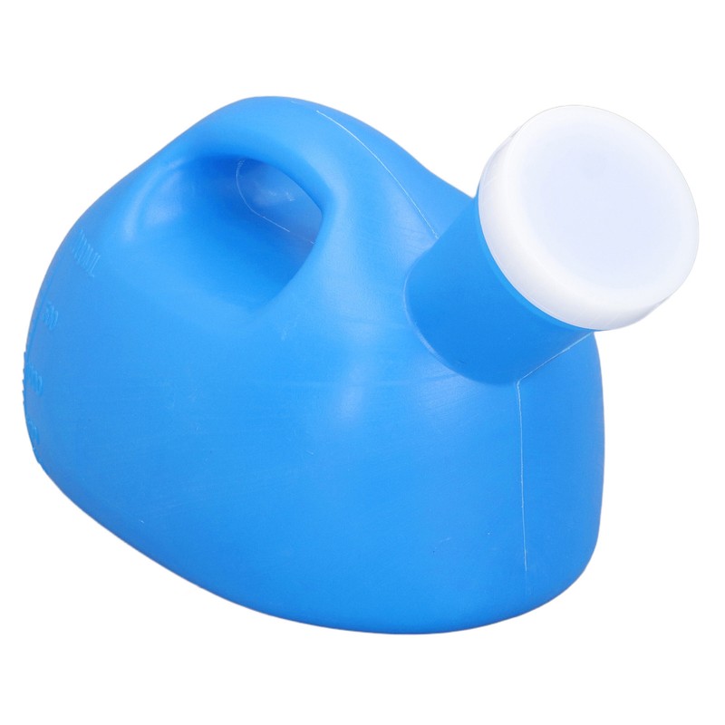 Male Urine Bottle 2000ml Ergonomic Large Opening Strong Plastic Large