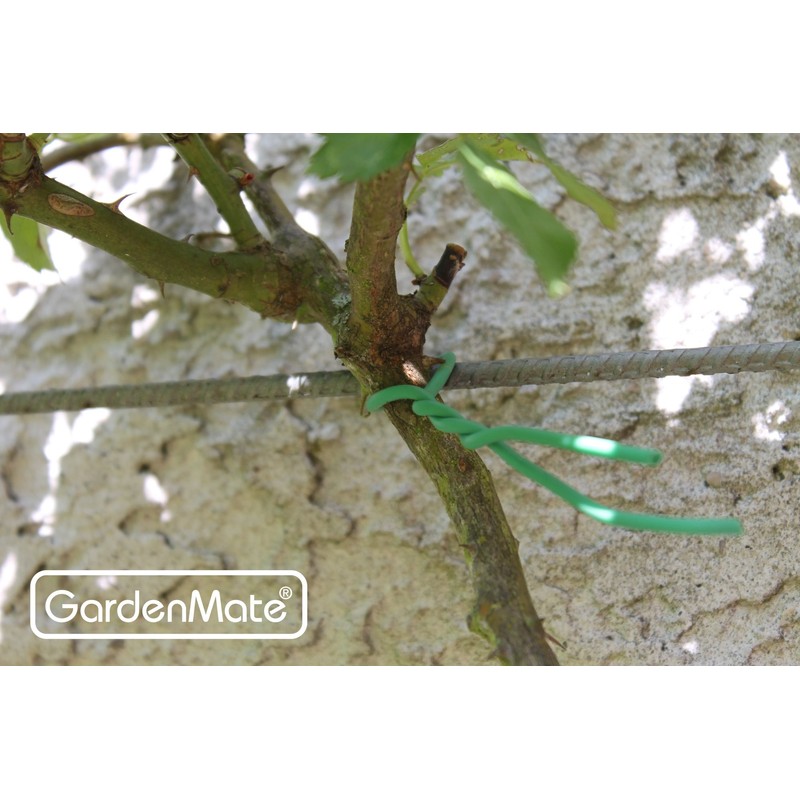 GardenMate Gartendraht 2,5 mm x 10 m mit Gummi ummantelt