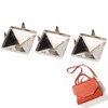 100 Pieces Pyramid Studs 4 Jaw Rivets for Punk Crafts