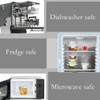 H.JSS WDJS 24 Oz Round Glass Food Storage Container, 3
