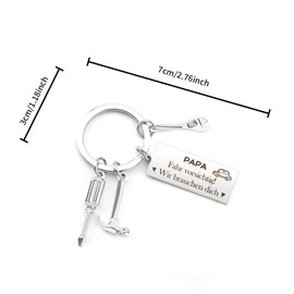 Yritioa Gifts for Mum, Gift Dad Christmas, Gifts for Dad, Christmas Gifts for Mum, Birthday Gift for Mum, Dad Gift Birthday, Keyring Father's Day, dad2, Unit size