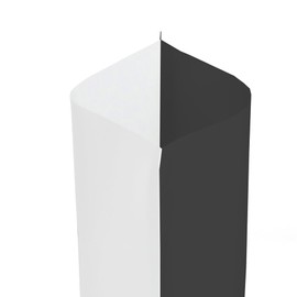 Single-Sided Black with Frosted Clear Window Poly Plastic Flat Open Fill Heat Sealable Packaging Bags for Small Business, Home Use, Food Storage Bags, Beauty Sample Pouch (100, 2.76 inch x 3.94 inch)