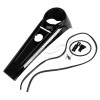 Unbranded Vivid Black Extended Tank Dash Console For Harley Softail