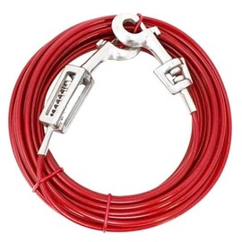 Boss Pet Large Dog Tie Out w Spring 20ft