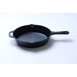 HomeVss Cast Iron， Pre Seasoned Skillet with Silicone Handle (10 inch)