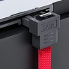 tunghey 4Pack Right Angle SATA III Cable, 6Gbps Straight HDD