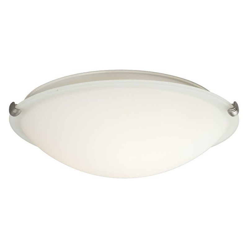 Forte 2799-03-55 Three Light Ceiling Flush Mount, Silver