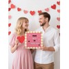 Changeable Felt Letter Board with LED Lights - 10×10" Message