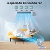shinic Ultra Quiet Table Fan, Rechargeable Battery Operated Desk Fan
