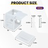 SATUY 8 Pcs 1 inch Blind Brackets, Mini Blinds Box