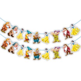 Snow White and The Sevn Dwafs Garland Decoration - Birthday Decorations.