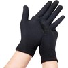 GenPick Black Formal Gloves 3 Pairs Polyester Anti-Slip Thin Elastic