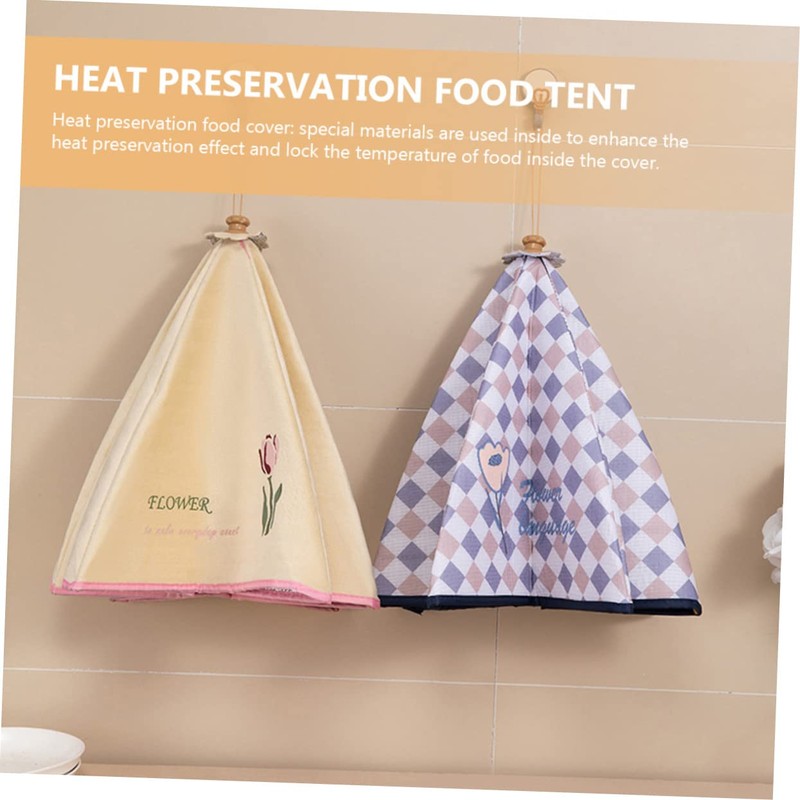 Gatuida Portable Thermal Food Covers Reusable Collapsible Kitchen Protector for