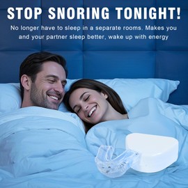 Anti-Snore Mouthguard, Anti-Snoring Devices - Effective Sleep Snoring Solutions, Comfortable Stop Snore Device for Both Men and Women - C2