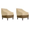 Classic Accessories Veranda Water-Resistant 25.5 Inch Patio Chair Cover, 2-Pack