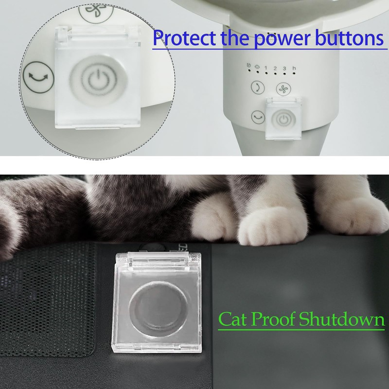 (3 Pcs) 22mm 7/8" Power Push Button Switch Cover, Round