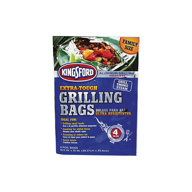 Grilling Bags, 15.5 x 10-In., 4-Pk.