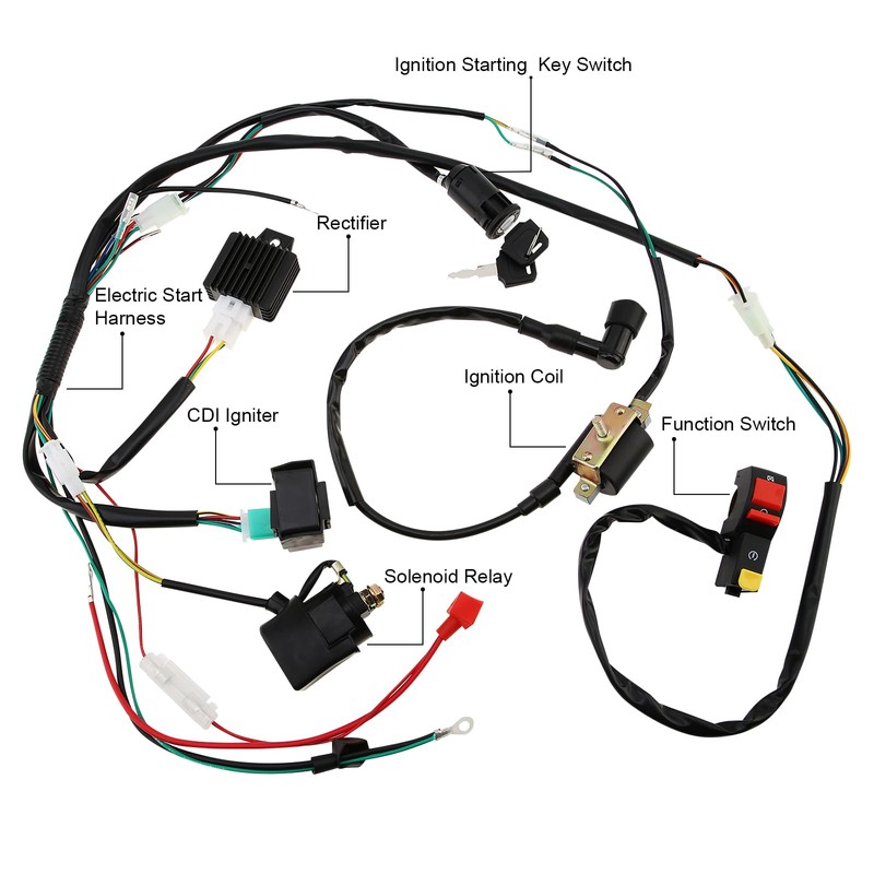 Windance High Performance Start Engine Wiring Harness CDI Relay Rectifier