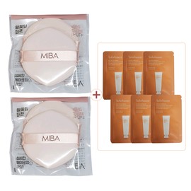 Miva King Petal Puff 2 packs 2 + Sulwhasoo 100 pack pouches 1ml x 6 / 미바 왕꽃잎 퍼프 2개입 2개 + 설화수 백삼팩 파우치 1mlx6장