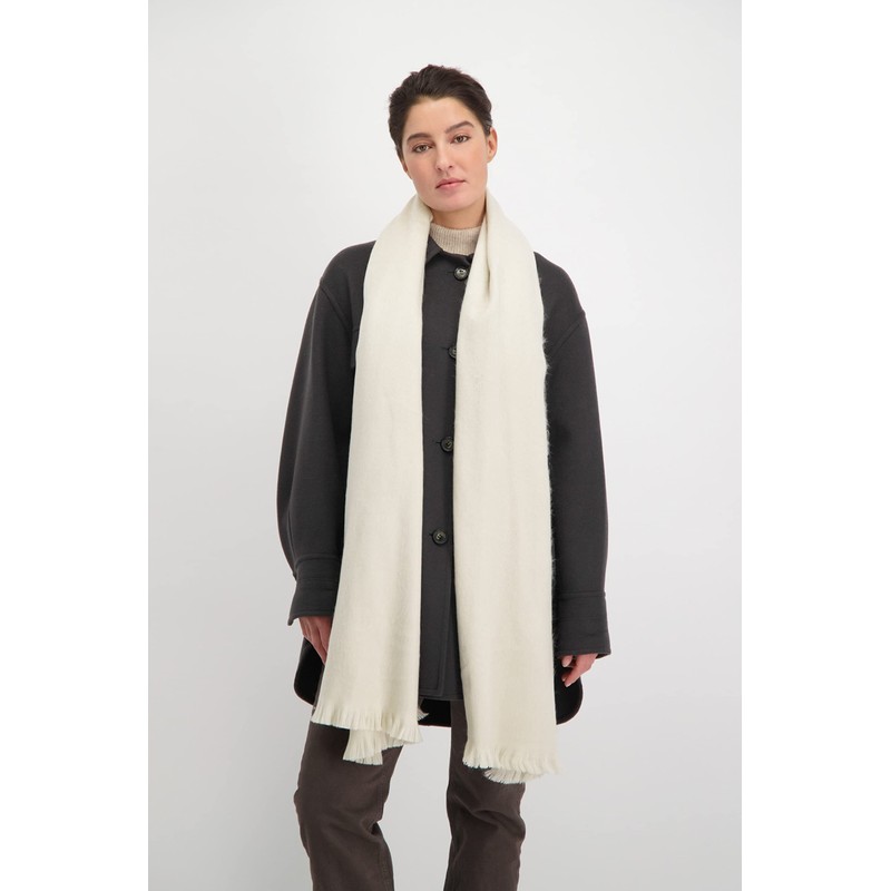 Alpaca Loca 529 Slim Beige Scarf, One Size, beige