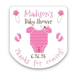 Baby Girl Baby Shower Party Favor, Hand Sanitizer Labels, Baby Shower Favors, 30 stickers, ONE101, LABELS ONLY :)