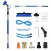 12FT Extendable Handle Solar Panel Cleaning Pole Kit 65.6FT Water
