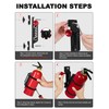 ZIDIYORUO MOLLE Panel Fire Extinguisher Mount Kit Fits 1"-2" Rigid