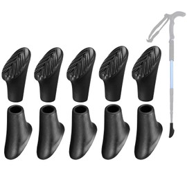 Pack of 10 Walking Poles Rubber Buffer Replacement Parts 11 mm Rubber Buffer for All Common Non-Slip Mat for Trekking Poles for Walking Poles Trekking Poles Walking Pad Walking Pole Buffer