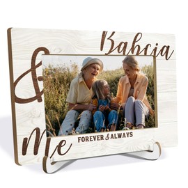 IRTAGANNY Babcia and Me Grandma Picture Frame 4x6, Polish Grandma Babcia Photo Frame from Grandchildren Grandkid, Grandmother Picture Photo Frames Desk Tabletop Decor
