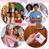 Pink Bow Badge Holder Horizontal, ID Card Holder Horizontal with
