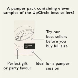 UpCircle The Pamper Kit - 12 Pieces - Sample Tester Pack Of Full Skincare + Body Range - Perfect Gift Idea, Pamper Night, For Holiday or Wedding Favour - Natural, Vegan, Cruelty-Free