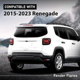 ALLGOOD Fender Flares Compatible with Jeep Renegade 2015-2023 5XB67LXHAA, 5XB66LXHAA, CH1790104, CH1791104 Rear Wheel Fender Trim Moldings Left and Right