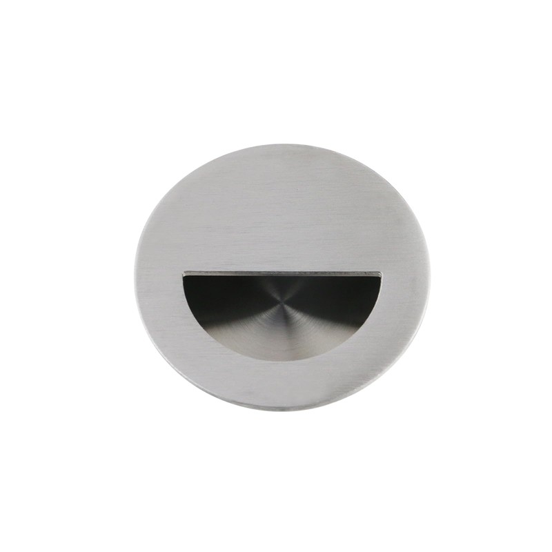 Geesatis Round Hidden Concealed Door Pulls,Flush Pocket Door Handles,Stainless Steel