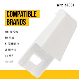 WP2156003 Door Shelf Retainer End Cap - Compatible With Whirlpool Maytag KitchenAid Jenn-Air Refrigerator - Replaces 2156003 441729 PS11738927 Ultra Durable Replacement