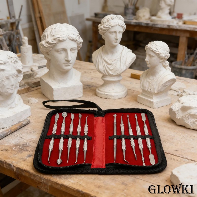 10-Piece Wax Carving Tool Set, Double-Ended Stainless Steel