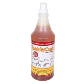 HealthyCoat Goat Formula: Quart. Skin, Coat, Body Condition, Allergies, Immune System, Milk Production.