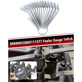 CaBYbigG Feeler Gauge Jake Brake Tools Set 88880052 for Volve Mack MP7 MP8 MP10 D12 D13 D16 Engines 88880053 85111377, Intake and Exhaust Valve Adjustment Kit, 14pcs