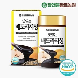 Cham & Deul Hwangto Nongwon 참앤들황토농원 맛있는 배도라지청 250g 1병 Cham&Del Hwangto Farm Delicious Pear and Bellflower Extract 250g 1 Bottle